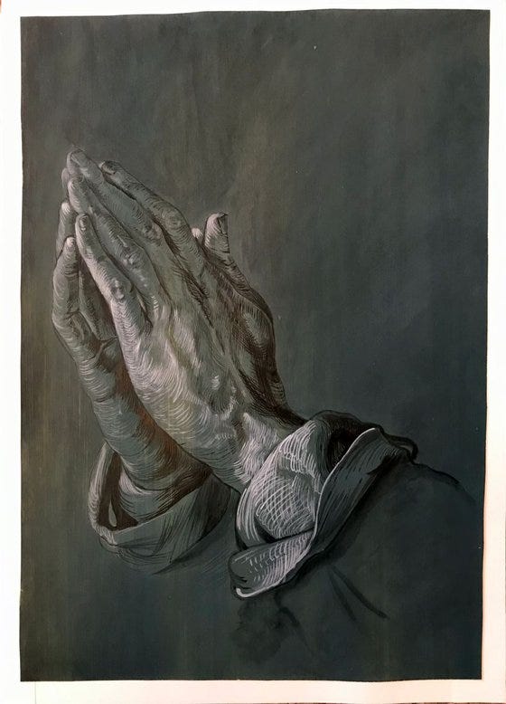 Copy of Praying hands, Albrecht Dürer