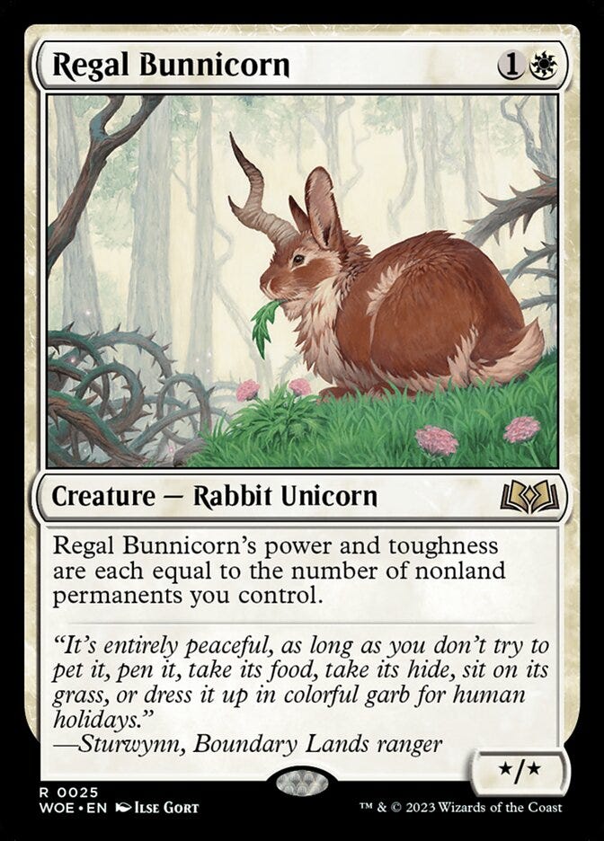 Regal Bunnicorn (Wilds of Eldraine #25)