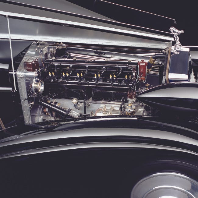 1925 Rolls-Royce Phantom 1 Jonckheere Coupe Engine