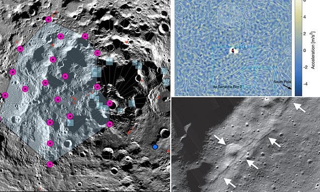 The moon is SHRINKING, creating thousands of cracks on the lunar surface  that could be disastrous for NASA | Daily Mail Online