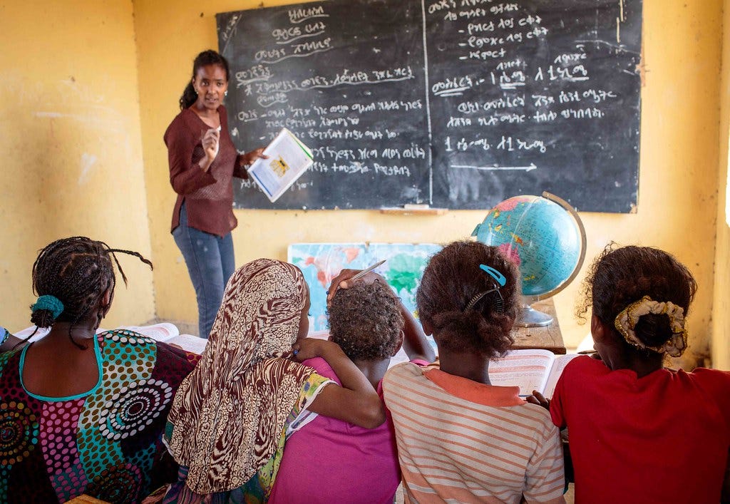 Pupils attends a class at Kursa Primary School in Afar Reg… | Flickr
