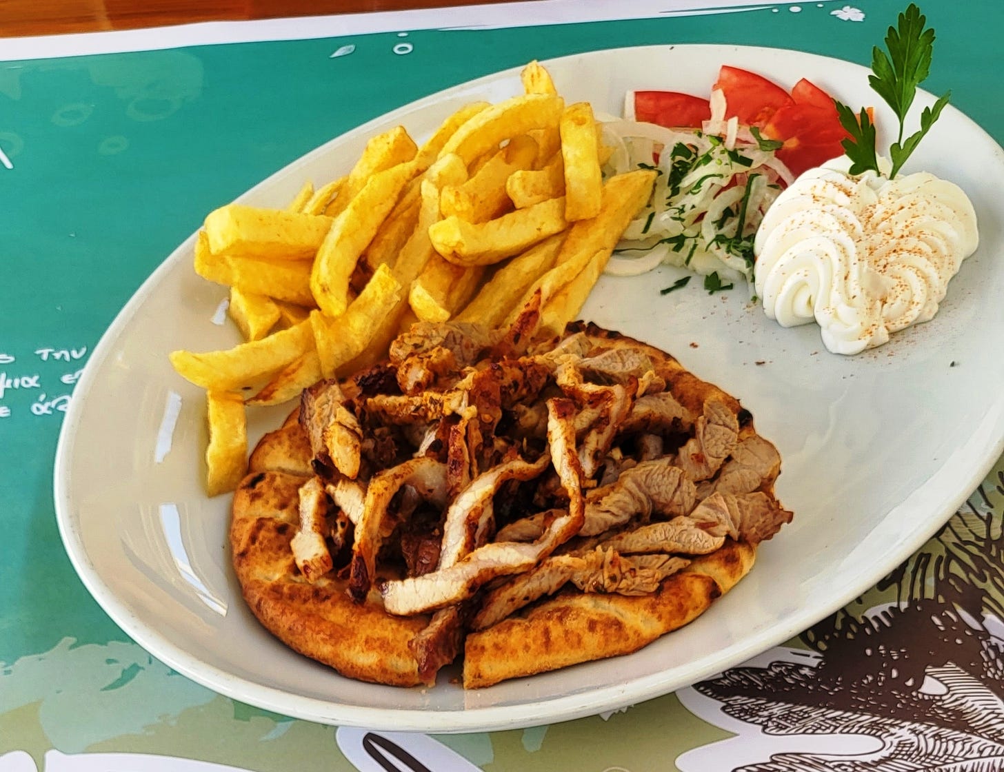 Gyros in Crete