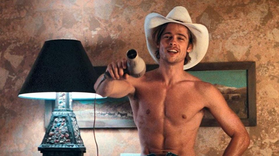 Brad Pitt winces at his high voice in Thelma & Louise and says he only  bagged breakthrough role as they were 'desperate' | The US Sun