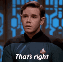 Spencer Garrett on Star Trek: "That's right"