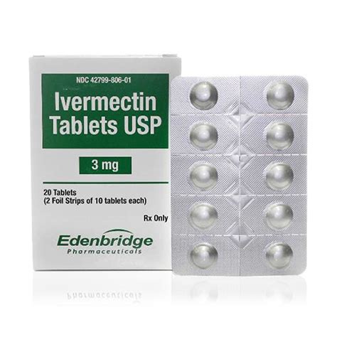 Ivermectin Tablets, 3mg, 20 Tablets/Box | McGuff Medical Products