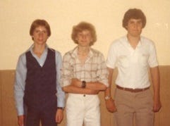 Me, left, with some buddies at age 13.