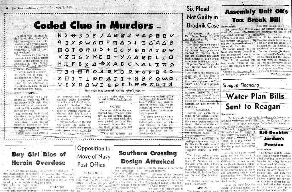 The Zodiac Killer Sends His First Letter (August 2, 1969) | Flickr