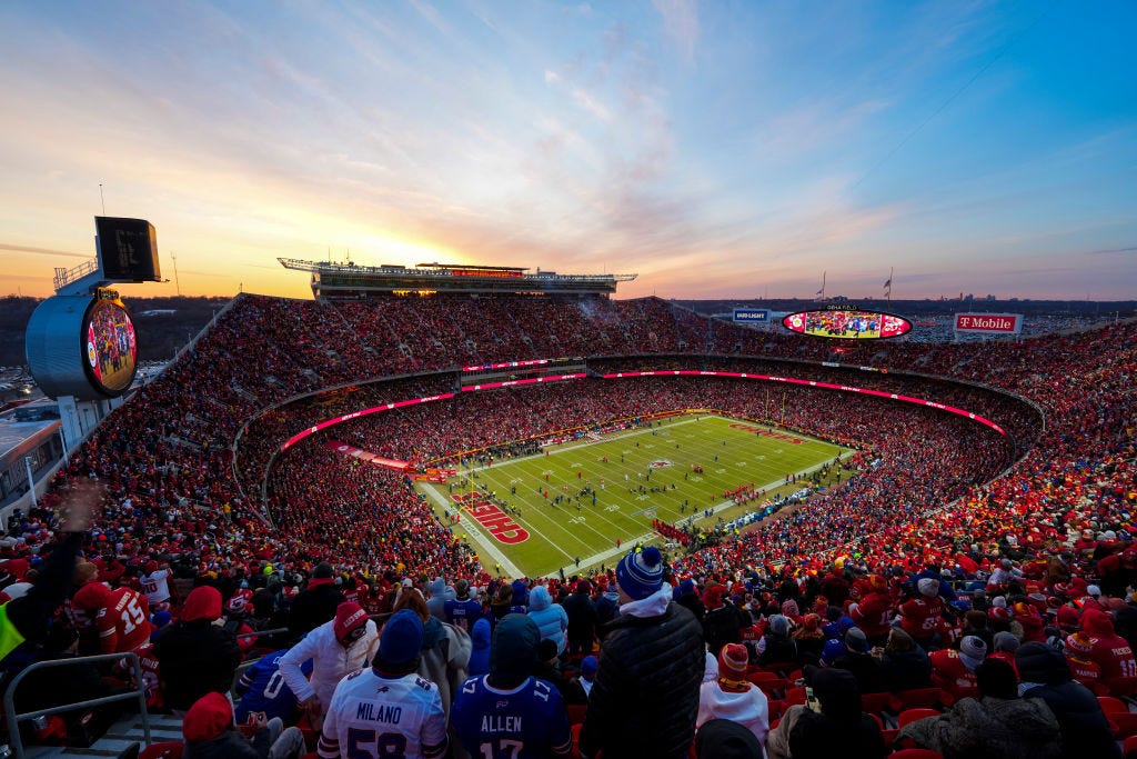 General view of Arrowhead Stadium General view of Arrowhead Stadium
