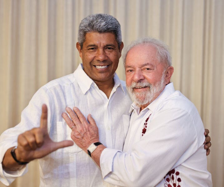 Jerônimo Rodrigues (PT) e Lula (PT)