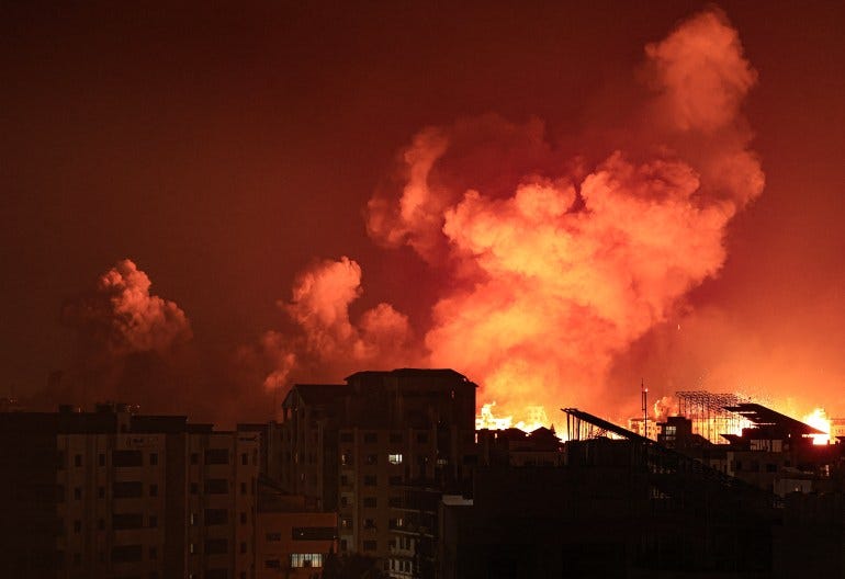 Israel-Hamas war updates: Israeli bombing rocks Gaza through the night |  Israel-Palestine conflict News | Al Jazeera