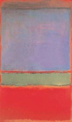 Rothko's No. 6 (Violeta, Verde e Vermelho) foi vendido por US$ 186 milhões em 2014