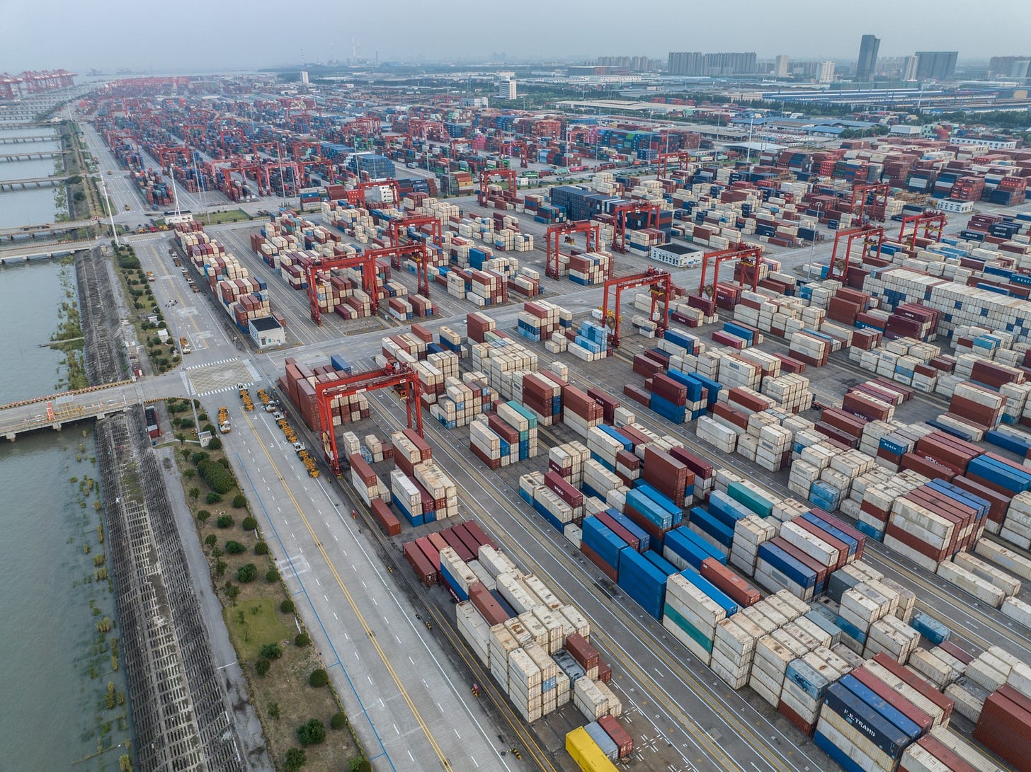 Shipping containers in China’s Jiangsu Province. The economic&nbsp;slowdown in recent months is sounding alarm bells across the world.