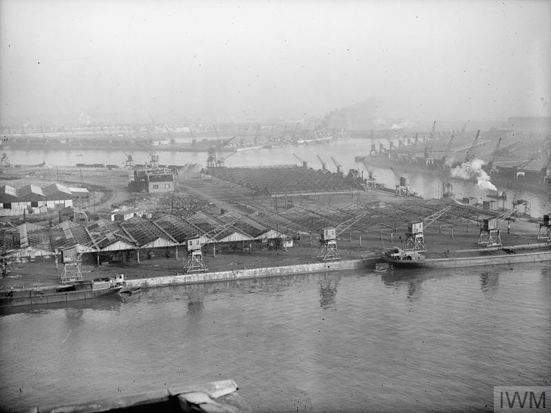 UNLOADING BEGINS AT ANTWERP. 28 NOVEMBER 1944, ANTWERP, AS THE PORT ...