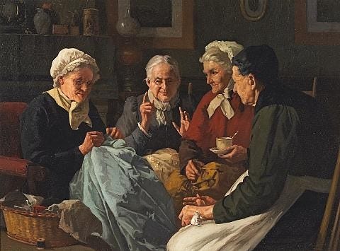 The sewing circle by Louis Charles Moeller on artnet