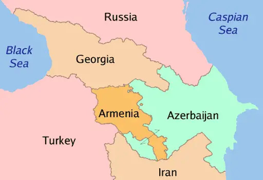 Caucasus Countries - MapSof.net