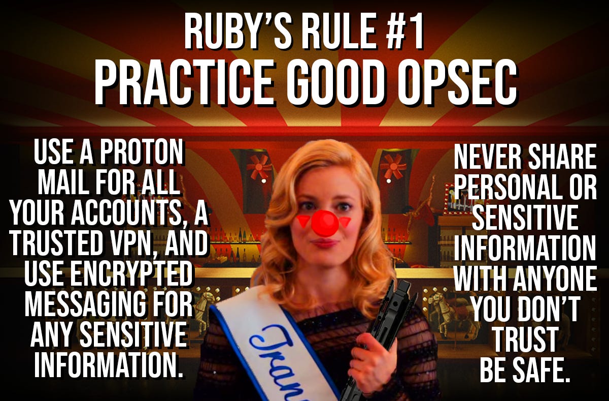 Ruby's Rule #1: Practice Good Opsec