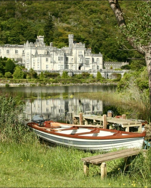 May be an image of boat and castle