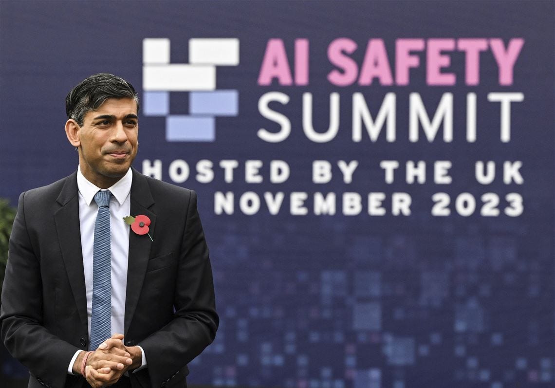 Sunak says agreements at U.K. summit tip the balance in favor of humanity  in fight against AI threats | Pittsburgh Post-Gazette