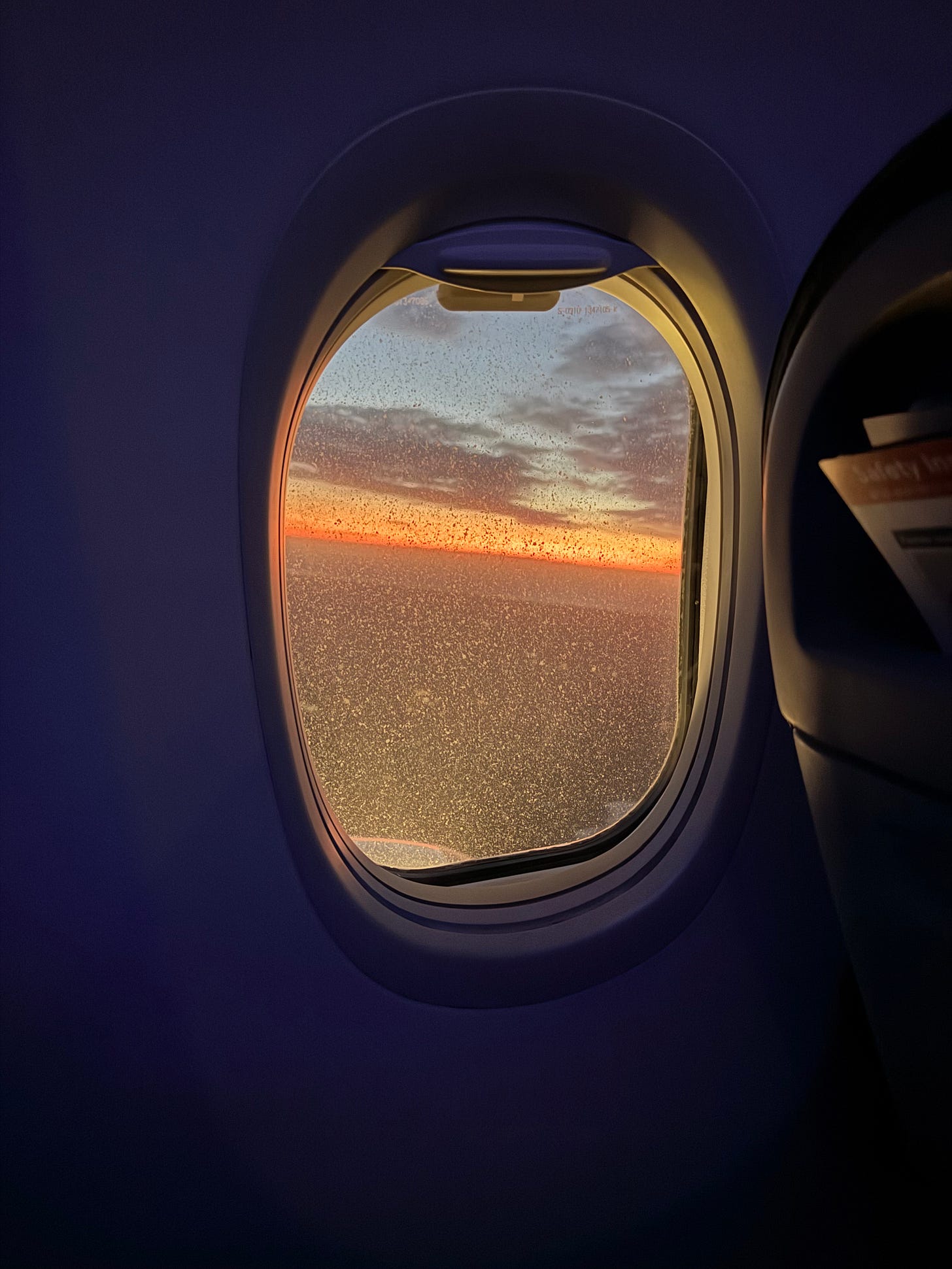 On the flight heading to Malmö