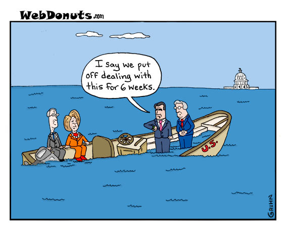 Debt Ceiling Cartoon | Webdonuts Webcomics