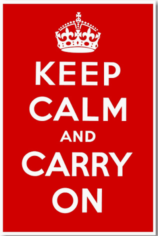 Keep Calm and Carry on - NEW Vintage Reprint Poster
