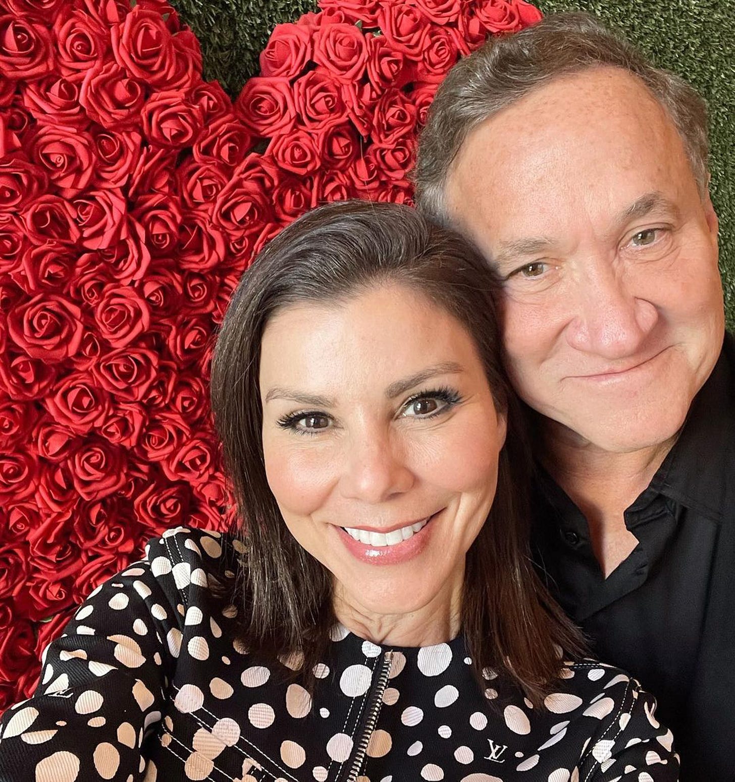 A selfie of Heather and Terry Dubrow