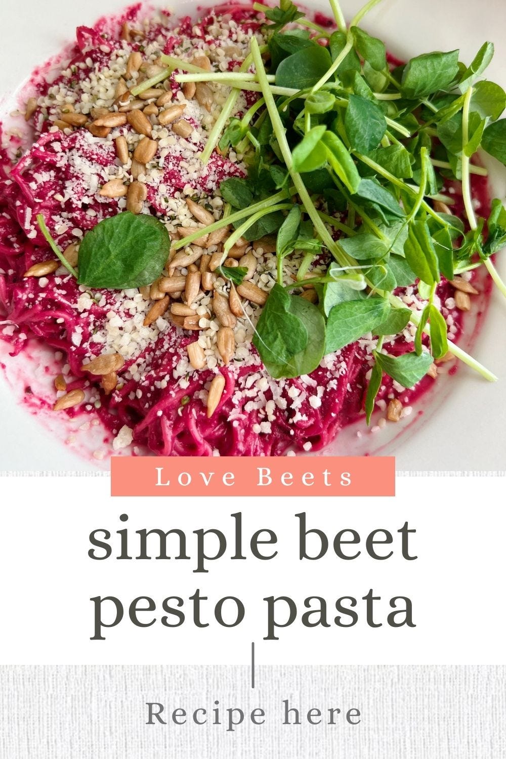 beet pesto pasta