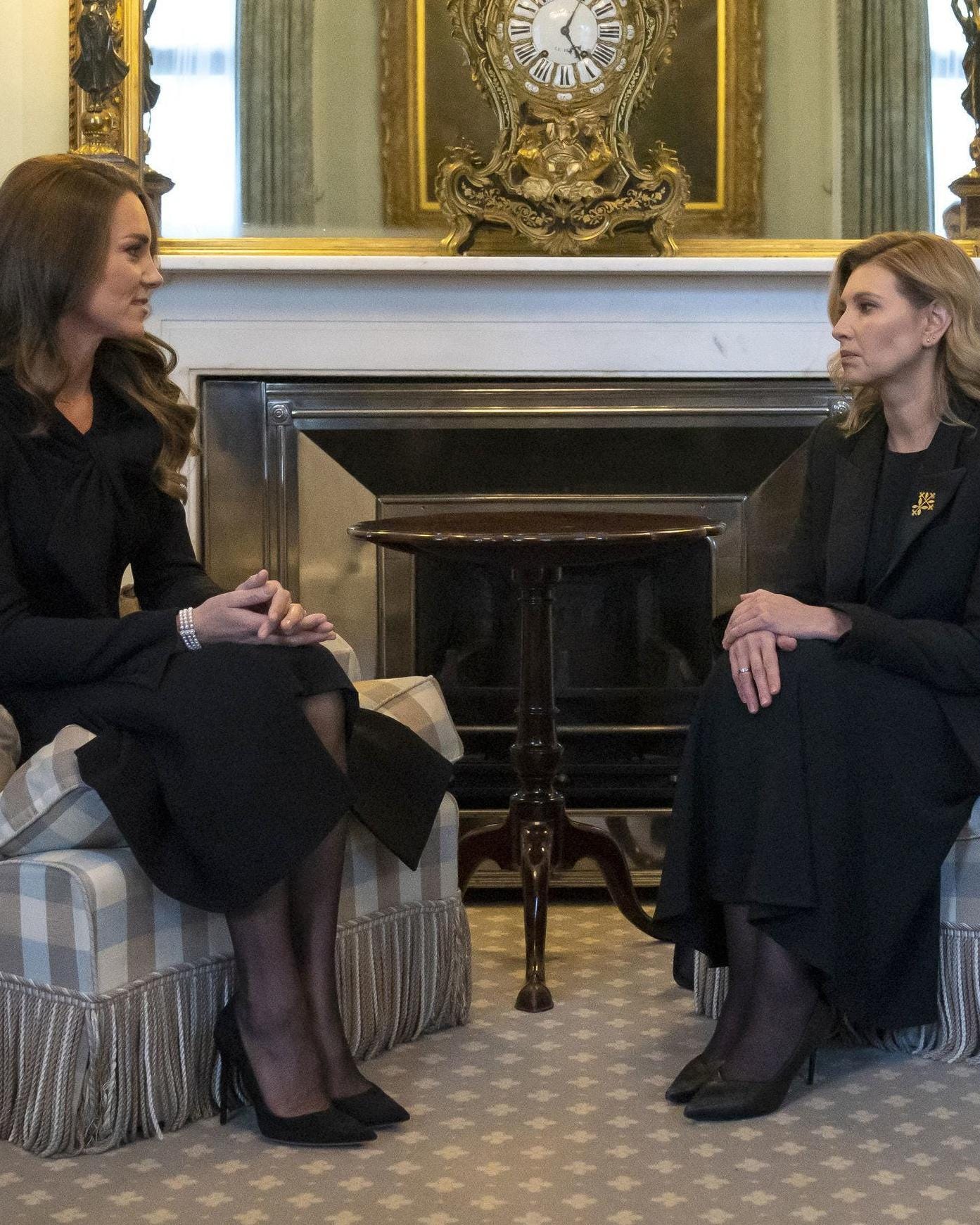 Princess of Wales hosts Ukraine's first lady Olena Zelenska at Buckingham  Palace