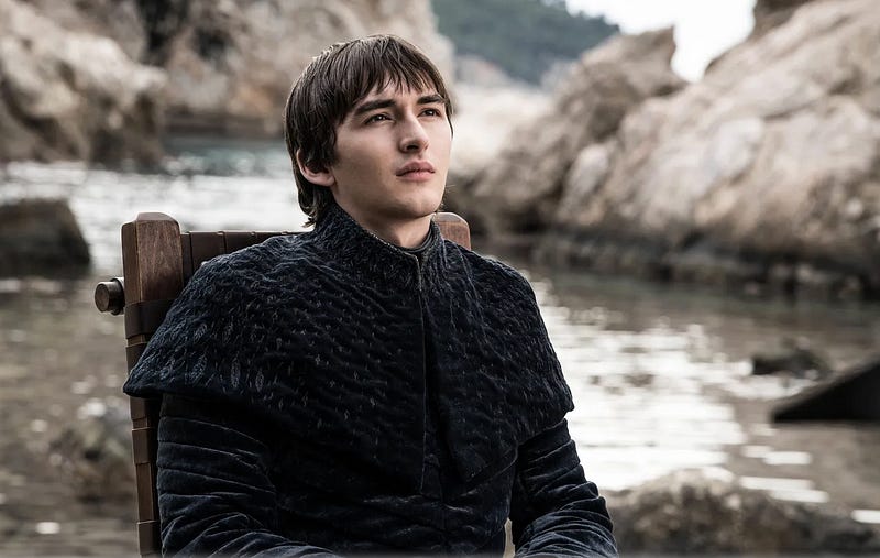 Humorous depiction of author envisioning the path toward a better Game of Thrones ending / image of Bran from TV show Game of Thrones / Credit: HBO Humorous depiction of author envisioning the path toward a better Game of Thrones ending / image of Bran from TV show Game of Thrones / Credit: HBO
