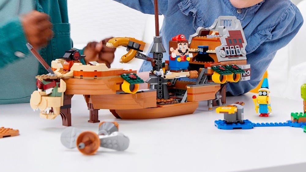 A LEGO Mario set
