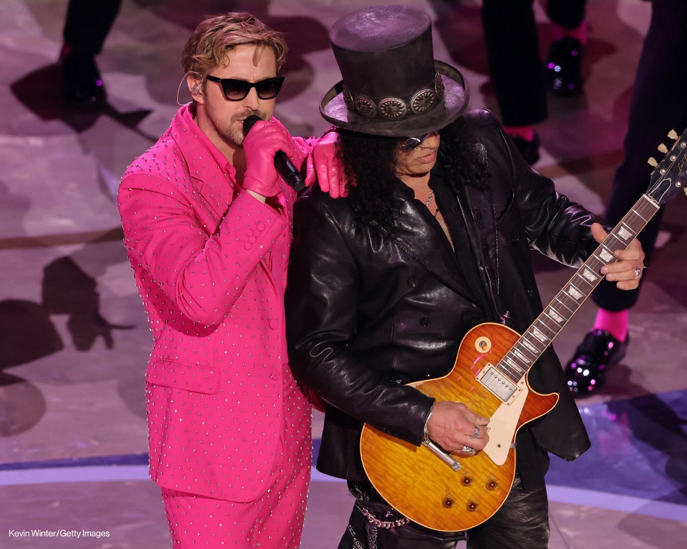 Ryan Gosling and Slash perform “I’m Just Ken” at the 96th Academy Awards