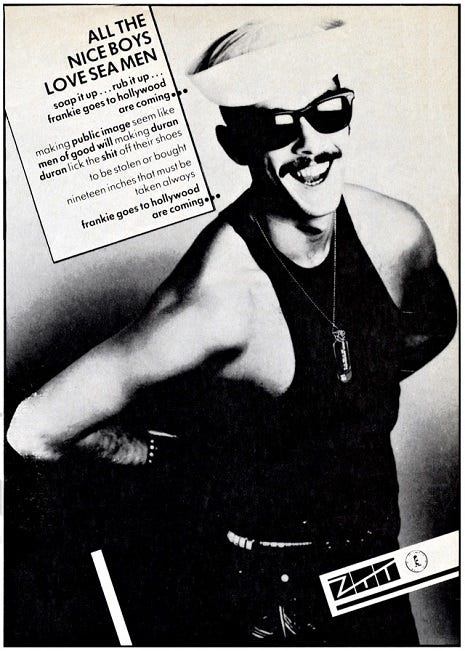 Frankie Goes to Hollywood promotional flyer