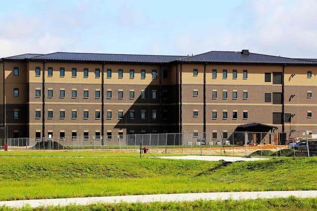 Construction work on barracks at Fort McCoy Construction work on barracks at Fort McCoy