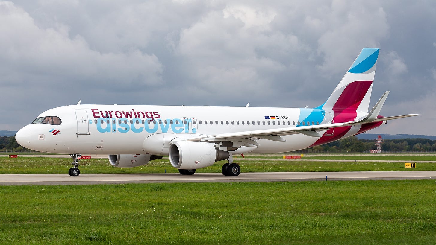 Eurowings Discover conducts A320 premiere flight - Aviation.Direct