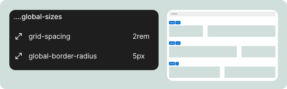 Editing global sizes in the Variables-Based Design System