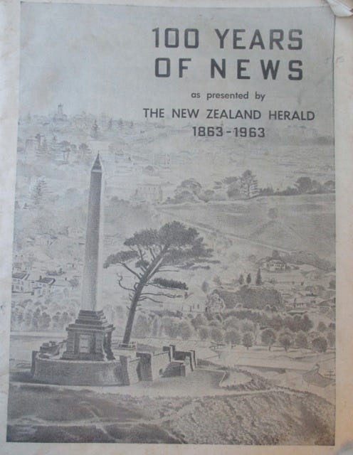 Occult Symbol of the Brotherhood: The Masonic obelisk in Cornwall Park Auckland rises above Sir John Logan Campbell's tomb and a bronze statue of a Maori chief.