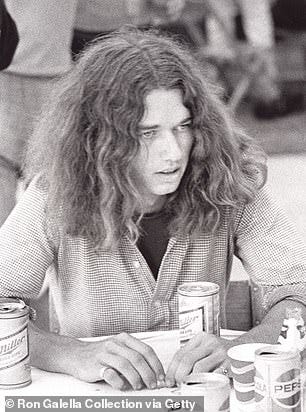 Kennedy at his father's Pro-Celebrity Tennis Tournament on August 26, 1972