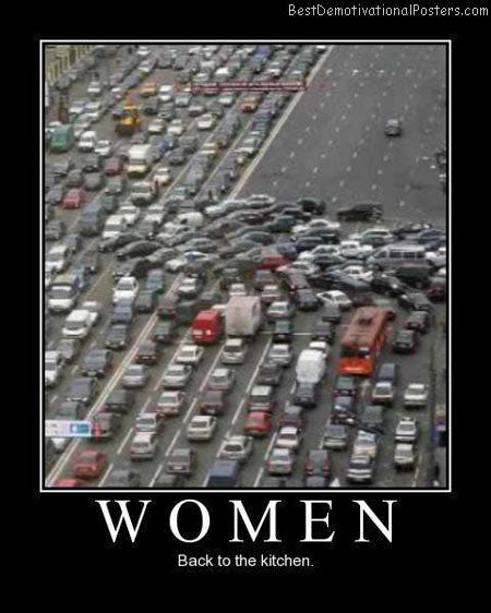 Women & Car - Demotivational Poster