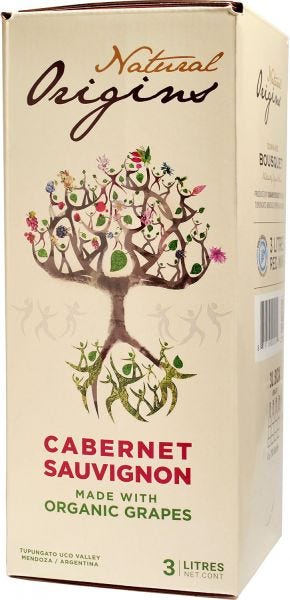 Natural Origins Cabernet Sauvignon NV / 3.0 L. box