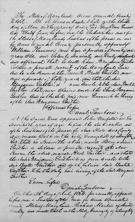 Une autre demande de pension de guerre de la guerre d'indépendance des États-Unis
