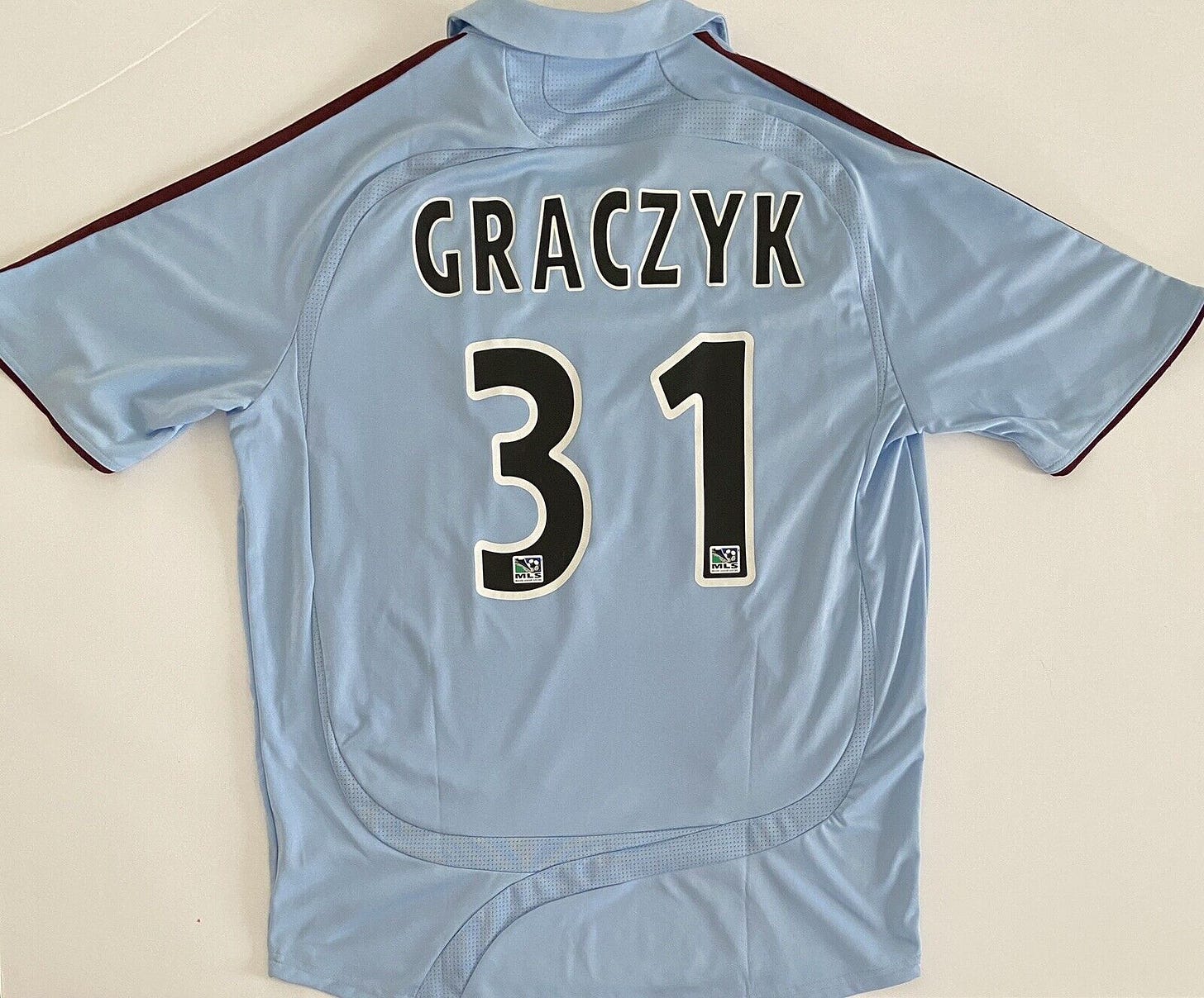 This is NOT the mythical New Mexico United Mike Graczyk kit, but is a very cool 2008 Colorado Rapids kit that is available on eBay now! Happy bidding!