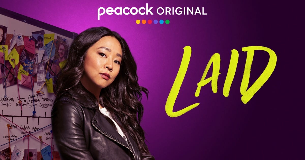 Laid (TV Show) Review | Peacock | Double Take TV Newsletter | Jenni Cullen