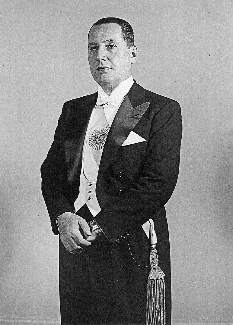 Former President of Argentina Juan Domingo Perón