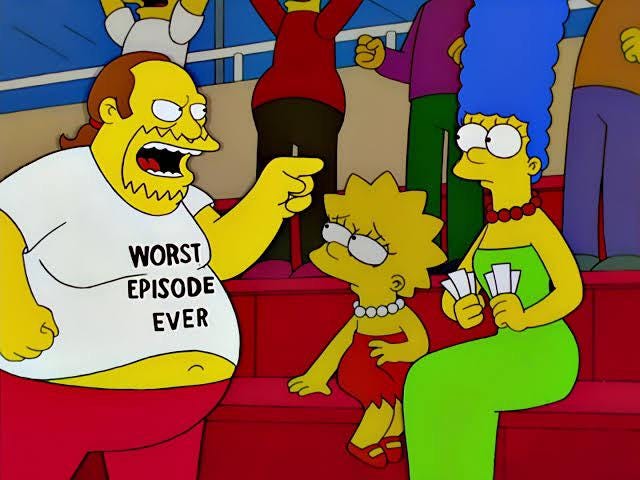 What do you think is the worst episode of The Simpsons? : r/TheSimpsons