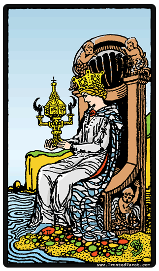 Queen of Cups Tarot Car Meaning