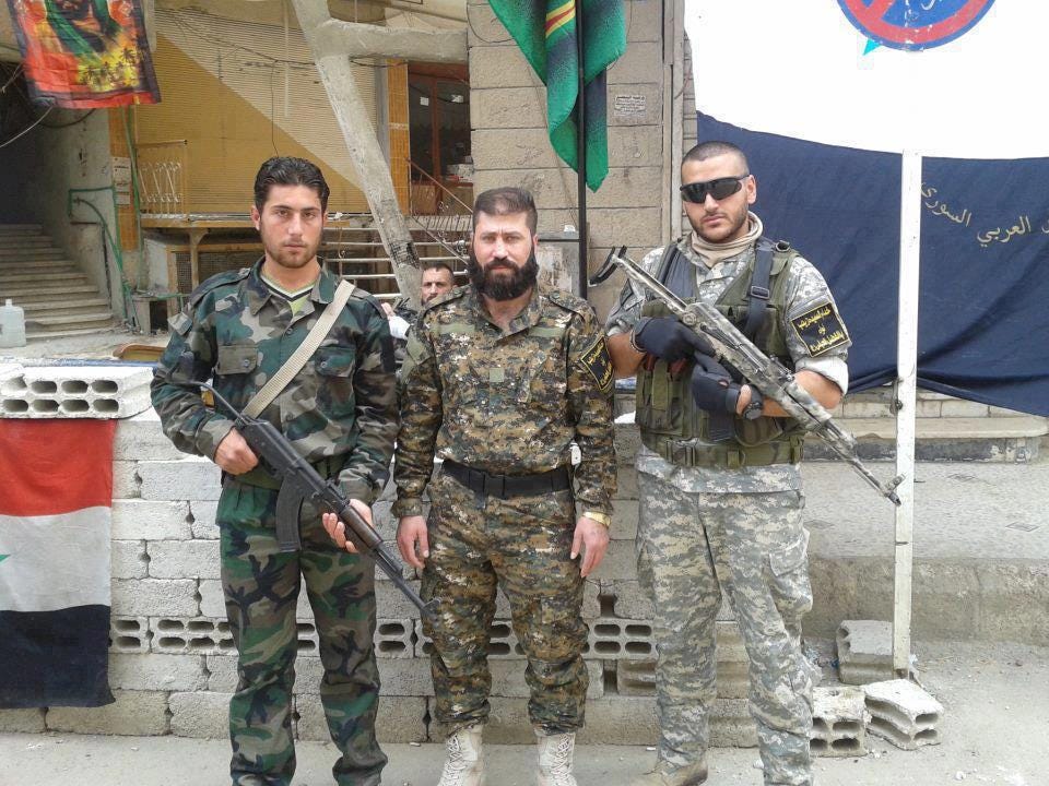 Terroristijärjestön Abu al-Fadl al-Abbas - sotilaita Irakissa.