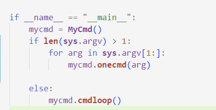  We'll loop through sys.argv[1:] and execute each command separately. 