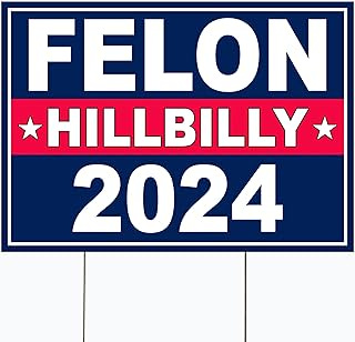 2024 porch pennants， pack garden flag, felon hillbilly 2024 yard sign, trump 2024 yard sign, trump for president 2024 fla...