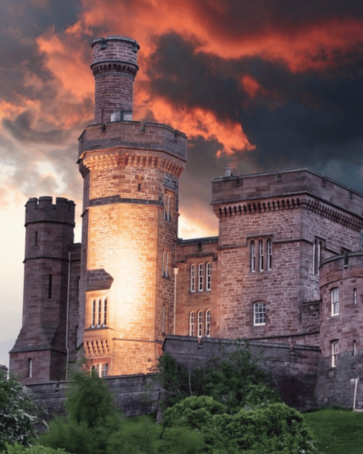 May be an image of castle, Calton Hill and the Cotswolds