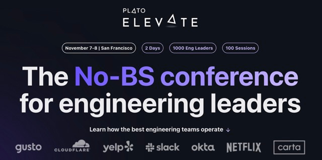 Plato elevate No-BS Conference for engineering leaders